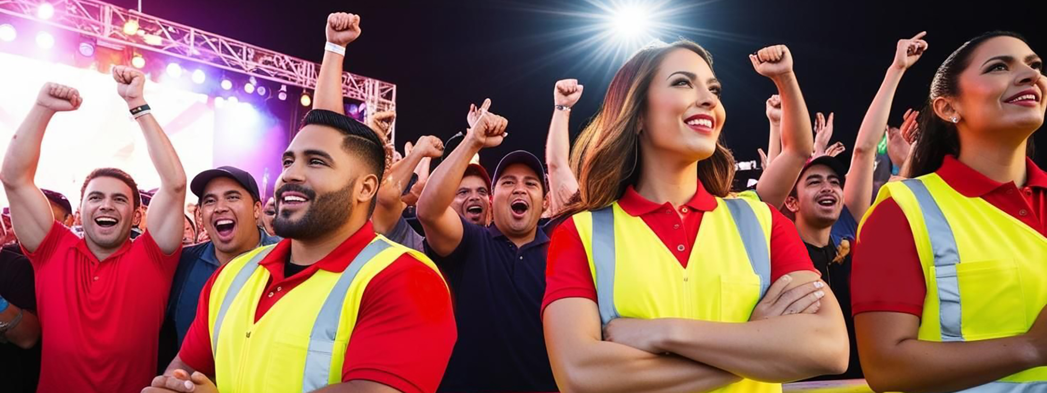 KI Foto - Security bei einem Konzert